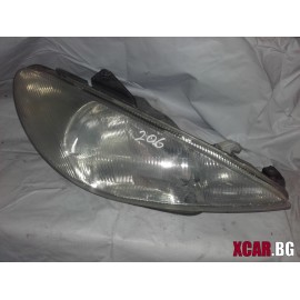 Фар ляв PEUGEOT 206 3-вр.1.1i 60 к.с. 1999г.с климатик
