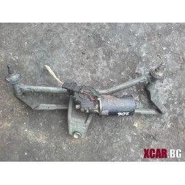 Моторче за предни чистачки с механизъм.PEUGEOT 206 3-вр.1.1i 60 к.с. 1999г.с климатик
